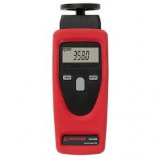 Amprobe TACH20 Contact / Non-Contact Tachometer, Rotational and Surface Speed with Digital Display
