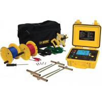 AEMC 6470-B KIT-300FT (2135.03) 3-Point and 4-Point Digital Ground Resistance Tester Kit with 300 ft Leads