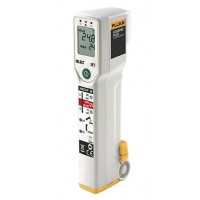 Fluke FP PLUS FoodPro Food Safety Non-Contact Infrared Thermometer with LCD Display and Contact Probe Input, -31-390°F Range