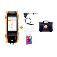 Testo 300-LL-C-KIT Commercial Longlife Combustion Analyzer Kit with Smart-Touch Technology, O2 & CO Sensors