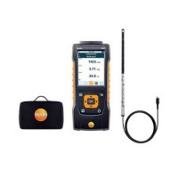 Testo 440-HW-KIT (0563 4400) Hot Wire Kit with 440 Air Velocity and IAQ Measuring Instrument, 0.35" Hot Wire Probe