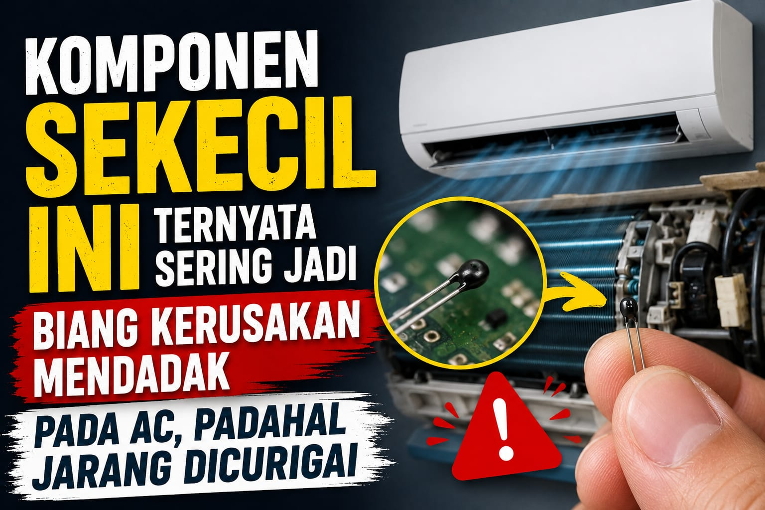Komponen Sekecil Ini Ternyata Sering Jadi Biang Kerusakan Mendadak pada AC, Padahal Jarang Dicurigai