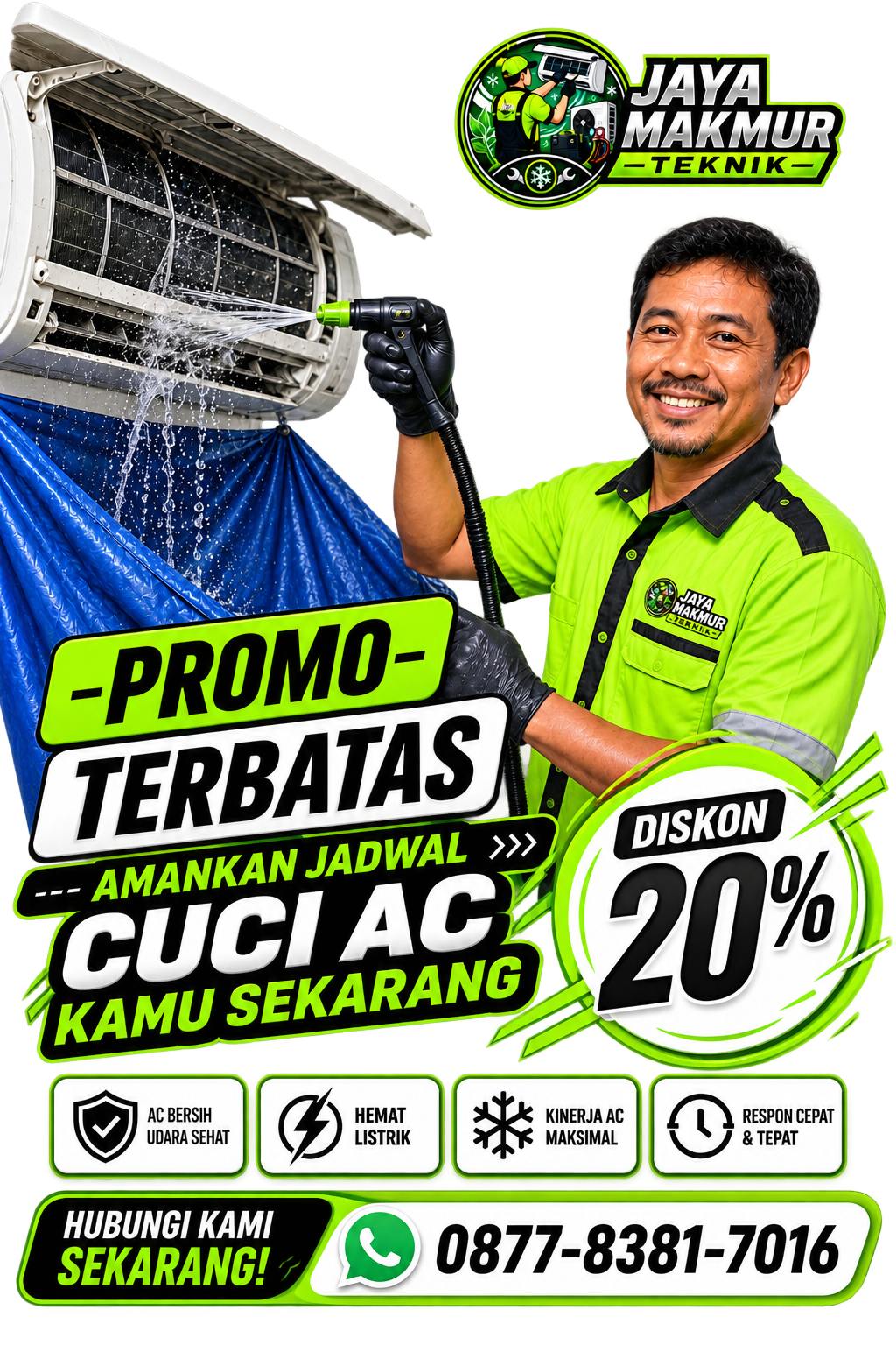 Jaya Makmur Teknik AC Promo Cuci AC Tangerang