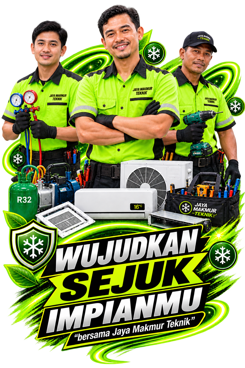 Jaya Makmur Teknik Poster Jasa Service AC Profesional Jabodetabek