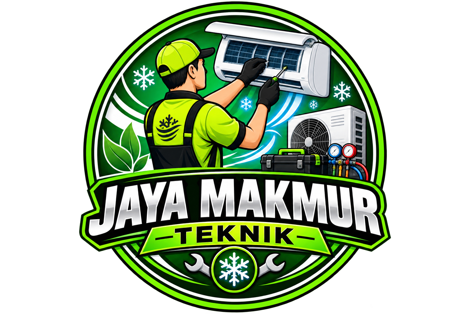 Logo Jaya Makmur Teknik Jasa Service AC Jakarta
